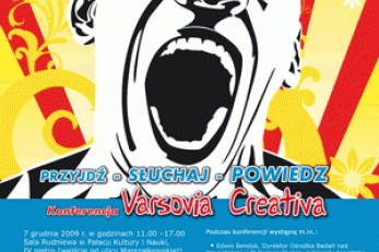 Zapraszamy do udziału w konferencji pt. "Varsovia Creativa"